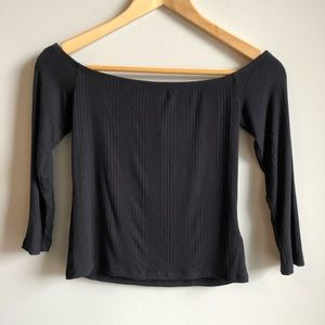 ✨NWT Forever 21 Ribbed 3/4 Sleeve Top